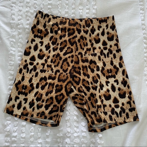 Pants - Printed biker shorts